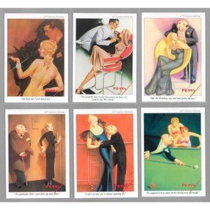 Lot of 6 - 1995 George Petty Pin-Up Girls Trading Cards